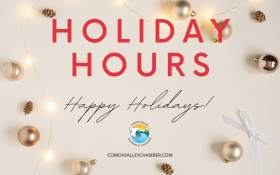 2023 Comox Valley Chamber Holiday Hours